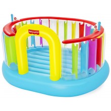 BESTWAY Fisher-Price Bouncetopia Hüpfburg mit integrierter Elektropumpe 93561