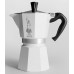 BIALETTI Moka Express 6 Tassen Espressokocher, Alu-Weiß 2130199311