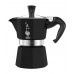 BIALETTI Moka Express 1 Tasse Espressokocher, Alu-Schwarz 2130199312