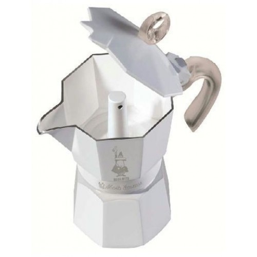 BIALETTI Moka Glossy 3 Tassen, allu weiss, 2140199314