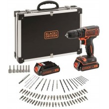 Black & Decker BDCDC18BAFC-QW Akku-Bohrschrauber (30Nm/18V/2x1,5Ah) mit Zubehör