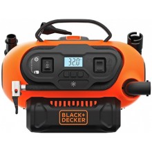 Black & Decker BDCINF18N Kompressor 11 bar, ohne Akku und Ladegerät, 12 V, 18V, 230 V