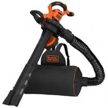 Black & Decker BEBLV300-QS Laubsauger 3in1, 72 l Laubfang-Rucksack 3000W