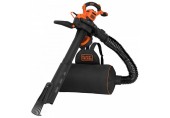 Black & Decker BEBLV301-QS 3000W Elektro-Laubsauger 3in1, 72 l Laubfang-Rucksack