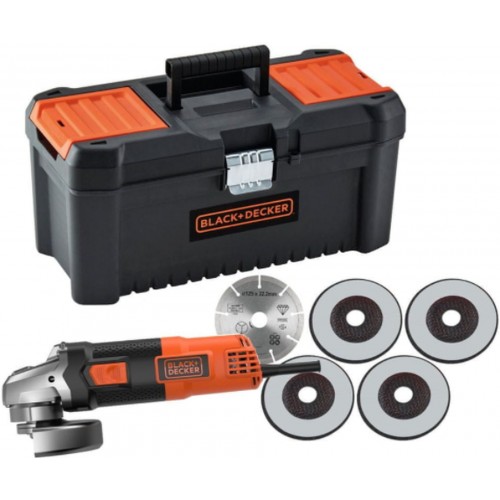 BLACK & DECKER BEG220KA5 Winkelschleifer 125 mm, 900W