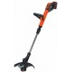 Black & Decker STC1820PC-QW Akku Rasentrimmer, 28cm, inkl. 18V/2,0Ah Akku