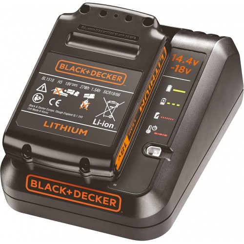 Black & Decker BDC1A15-QW Starter-Kit Akku Li-Ion (18V/1x1,5Ah) + Ladegerät 1A Black & Decker BDC1A15-QW Starter-Kit Akku Li-Ion (18V/1x1,5Ah) + Ladegerät 1A