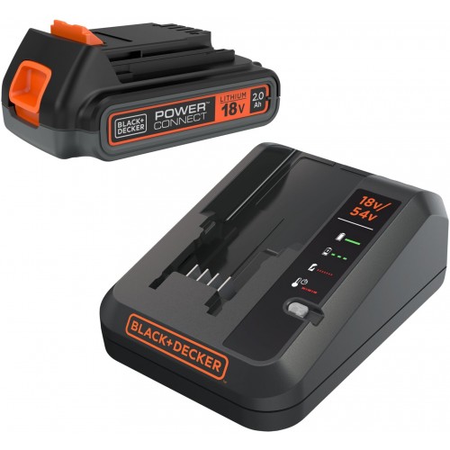 Black & Decker BDC2A20-QW Starter-Kit Akku Li-Ion (18V/1x2,0Ah) + Ladegerät 2A Black & Decker BDC2A20-QW Starter-Kit Akku Li-Ion (18V/1x2,0Ah) + Ladegerät 2A