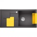 BLANCO SITY XL 6 S Einbauspüle Siligranit InFino felsgrau mit Zubehör in lemon 525053