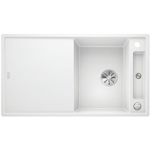 BLANCO AXIA III 5 S Silgranit inkl. Glasschneidbrett weiss InFino Ablauf 523219