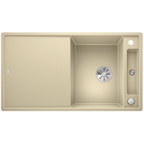 BLANCO AXIA III 5 S Silgranit inkl. Holzschneidbrett champagner InFino Ablauf 523211