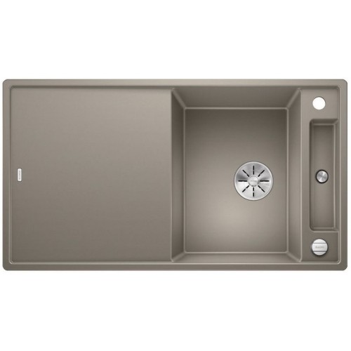 BLANCO AXIA III 5 S Silgranit inkl. Holzschneidbrett tartufo InFino Ablauf 523212