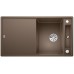 BLANCO AXIA III 5 S Silgranit inkl. Holzschneidbrett muskat InFino Ablauf 523213