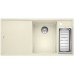 BLANCO AXIA III 6 S Silgranit PuraDur jasmin Holzschneidbrett InFino Ablauf 523467