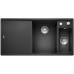 BLANCO AXIA III 6 S-F Silgranit anthrazit Holzschneidbrett InFino Ablauf 523483