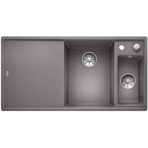 BLANCO AXIA III 6 S-F Silgranit alumetallic Glasschneidbrett InFino Ablauf 523491