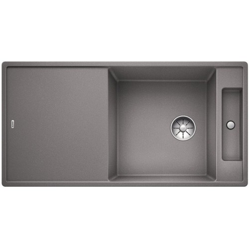 BLANCO AXIA III XL 6 S Silgranit PuraDur alumetallic Glasschneidbrett InFino Ablauf 523512