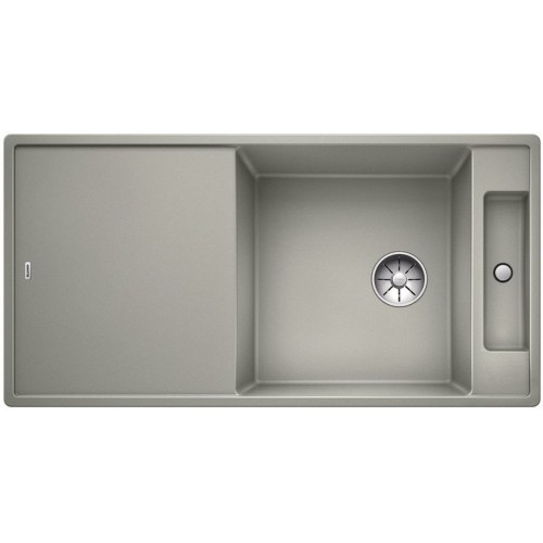 BLANCO AXIA III XL 6 S Silgranit PuraDur perlgrau Glasschneidbrett InFino Ablauf 523513