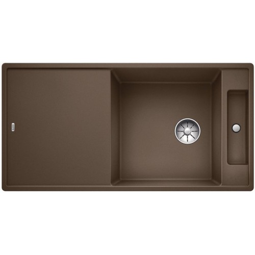 BLANCO AXIA III XL 6 S Silgranit PuraDur muskat Glasschneidbrett InFino Ablauf 523518