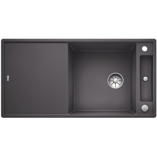 BLANCO AXIA III XL 6 S-F Silgranit PuraDur felsgrau Holzschneidbrett InFino Ablauf 523521