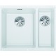 BLANCO Subline 340/160-U Unterbauspüle SILGRANIT PuraDur, InFino, weiß 523552