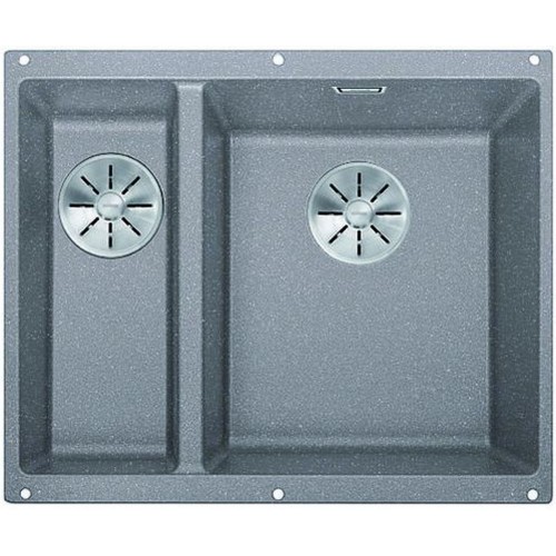 BLANCO Subline 340/160-U Unterbauspüle SILGRANIT PuraDur, InFino, aluminium 523560
