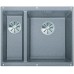 BLANCO Subline 340/160-U Unterbauspüle SILGRANIT PuraDur, InFino, aluminium 523560