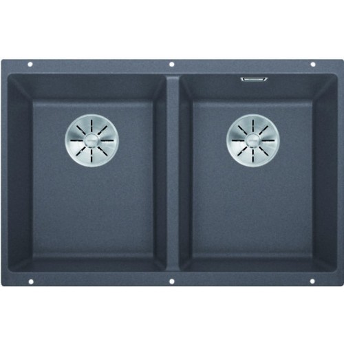 BLANCO SUBLINE 350/350-U Silgranit PuraDur 2 felsgrau InFino Ablauf 523575