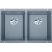BLANCO SUBLINE 350/350-U Silgranit PuraDur 2 alumetallic InFino Ablauf 523576