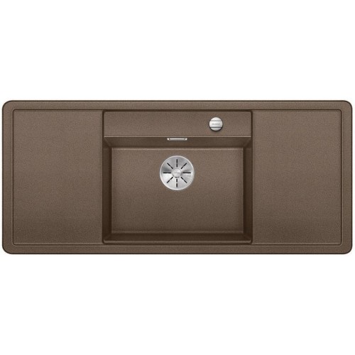 BLANCO ALAROS 6 S Silgranit PuraDur II Zubehör schwarz, muskat InFino Ablauf 523622