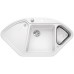 BLANCO DELTA II-F Eck-Einbau-Spüle Silgranit PuraDur weiss InFino Ablauf 523673