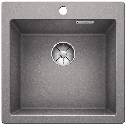 BLANCO PLEON 5 Silgranit PuraDur Farbe alumetallic InFino Ablauf 523678