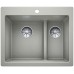 BLANCO PLEON 6 Split Silgranit PuraDur Farbe perlgrau InFino Ablauf 523699