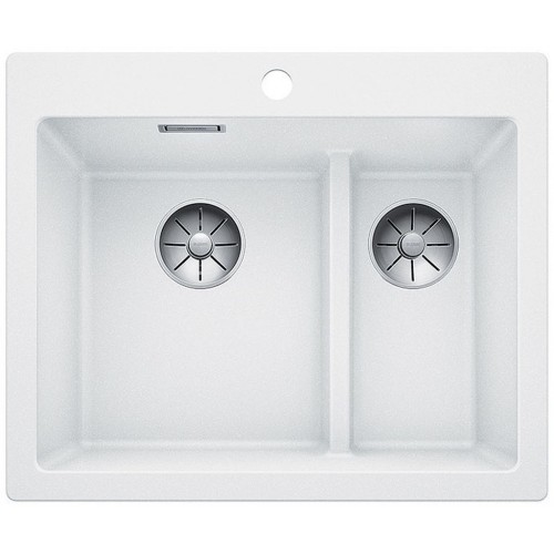 BLANCO PLEON 6 Split Silgranit PuraDur Farbe weiss InFino Ablauf 523700