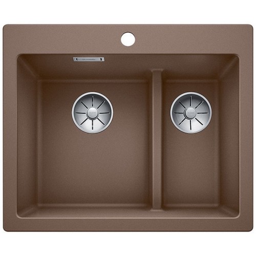 BLANCO PLEON 6 Split Silgranit PuraDur Farbe muskat InFino Ablauf 523704 BLANCO PLEON 6 Split Silgranit PuraDur Farbe muskat InFino Ablauf 523704