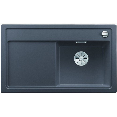 BLANCO ZENAR 45 S Silgranit PuraDur 2 Glasschneidbrett felsgrau InFino Ablauf 523710