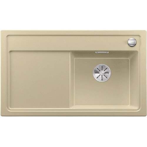 BLANCO ZENAR 45 S Silgranit PuraDur 2 Glasschneidbrett champagner InFino Ablauf 523715