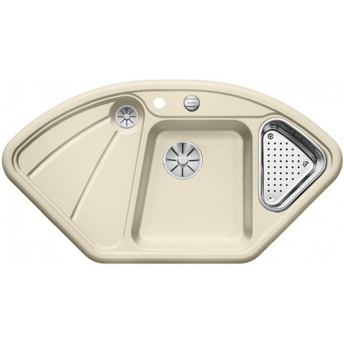 BLANCO DELTA Keramik PuraPlus Farbe jasmin InFino Ablauf 523721