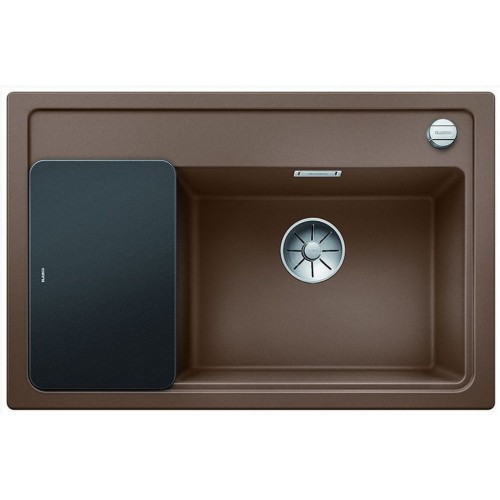 BLANCO ZENAR XL 6 S Compact Silgranit muskat Glasschneidbrett InFino Ablauf 523762