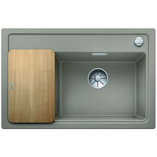BLANCO ZENAR XL 6 S Compact Silgranit tartufo Holzschneidbrett InFino Ablauf 523771