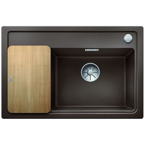 BLANCO ZENAR XL 6 S Compact Silgranit cafe Holzschneidbrett InFino Ablauf 523773