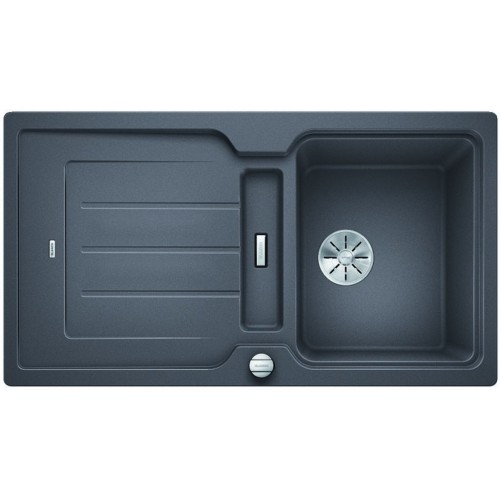 BLANCO CLASSIC Neo 5 S Silgranit PuraDur felsgrau InFino Ablauf 524016