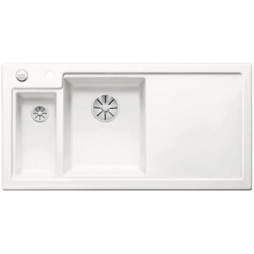 BLANCO AXON II 6 S Keramik Becken links kristallweiss glänzend InFino Ablauf 524138