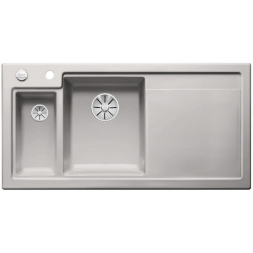 BLANCO AXON II 6 S Keramik Becken links alugrau InFino Ablauf 524146 BLANCO AXON II 6 S Keramik Becken links alugrau InFino Ablauf 524146