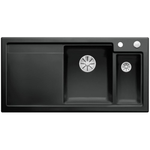 BLANCO AXON II 6 S Keramik Becken rechts schwarz InFino Ablauf 524149