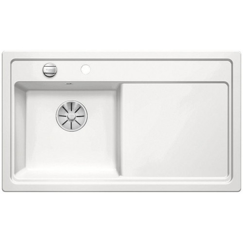 BLANCO ZENAR 45 S Keramik Becken links weiss matt InFino Ablauf 524156