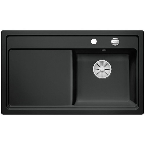 BLANCO ZENAR 45 S Keramik Becken rechts schwarz InFino Ablauf 524163