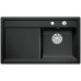 BLANCO ZENAR 45 S Keramik Becken rechts schwarz InFino Ablauf 524163