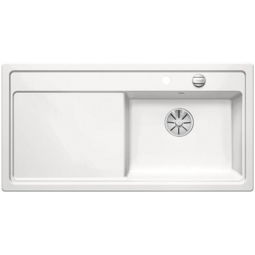 BLANCO ZENAR XL 6 S Keramik Becken rechts weiss matt InFino Ablauf 524169