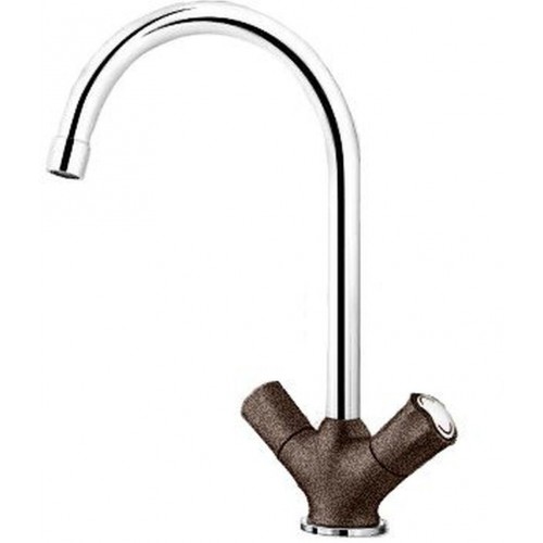 BLANCO Amona SILGRANIT-look Zweigriffarmatur, cafe/chrom 520776